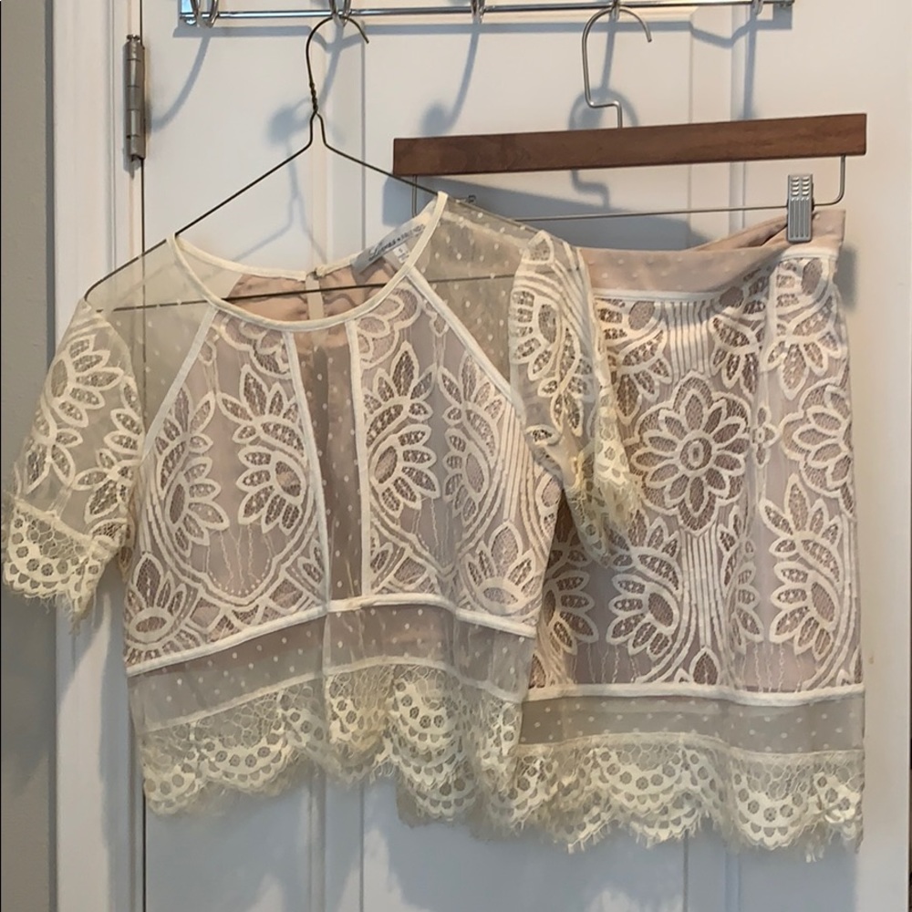 Lovers + friends lace matching set